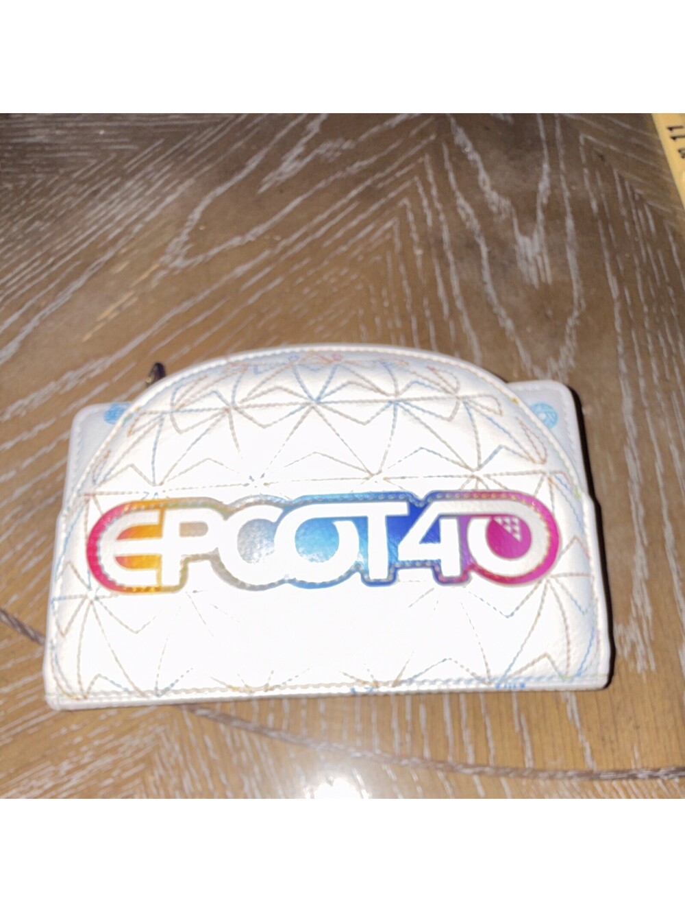 Loungefly Disney EPCOT 40th Zip-Around Wallet White/Multicolor D23 2022